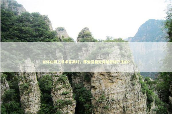 当你在网上寻求答案时,那些回复究竟是怎样产生的? 当你在网上寻求答案时,那些回复究竟是怎样产生的? IT技术